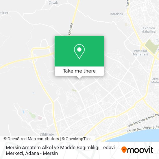 Mersin Amatem Alkol ve Madde Bağımlılığı Tedavi Merkezi map