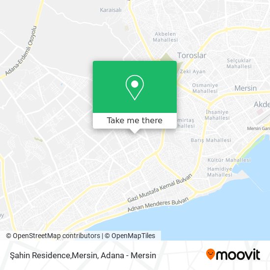 Şahin Residence,Mersin map