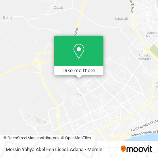 Mersin Yahya Akel Fen Lisesi map