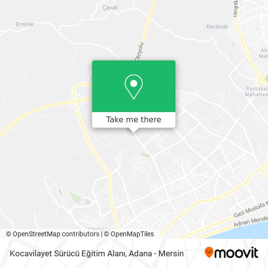 Kocavilayet Sürücü Eğitim Alanı map