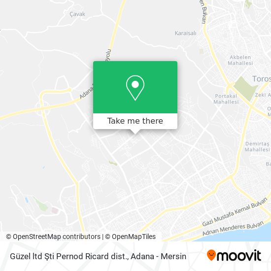 Güzel ltd Şti  Pernod Ricard dist. map