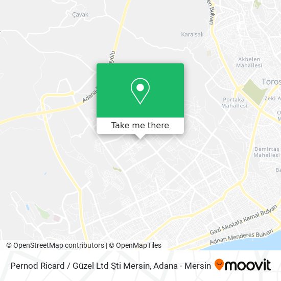 Pernod Ricard / Güzel Ltd Şti Mersin map