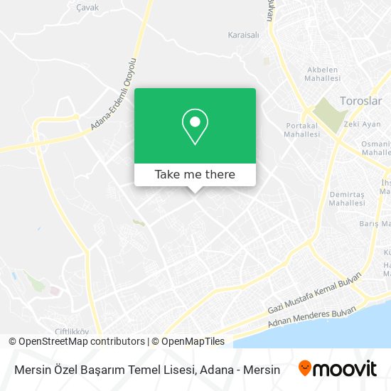 Mersin Özel Başarım Temel Lisesi map