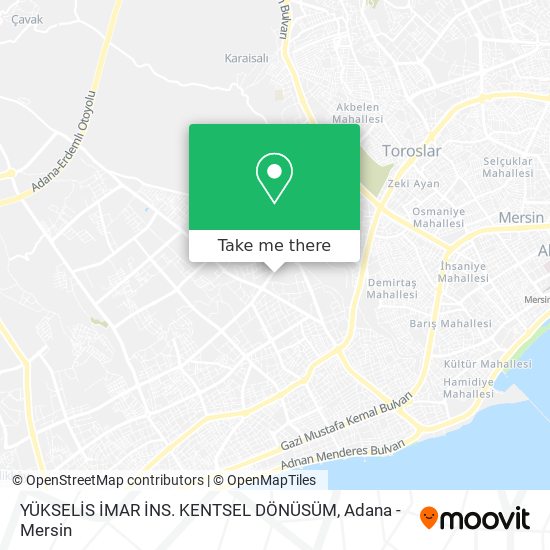 YÜKSELİS İMAR İNS. KENTSEL DÖNÜSÜM map