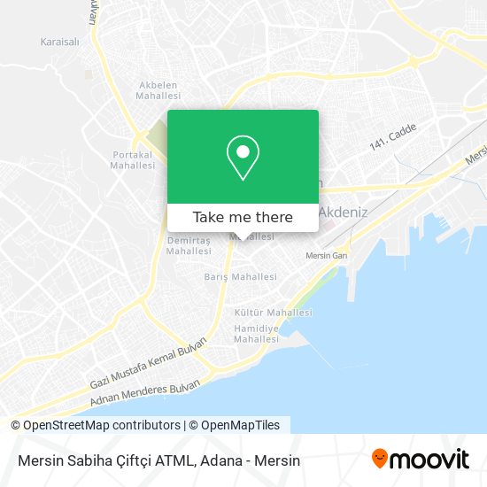 Mersin Sabiha Çiftçi ATML map