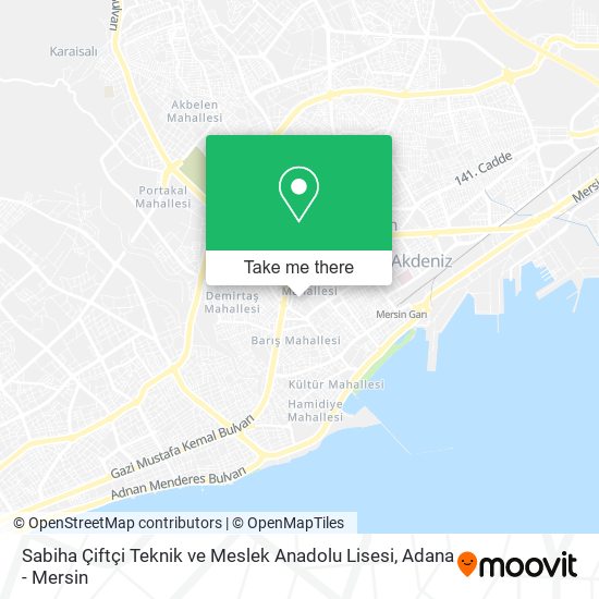 Sabiha Çiftçi Teknik ve Meslek Anadolu Lisesi map