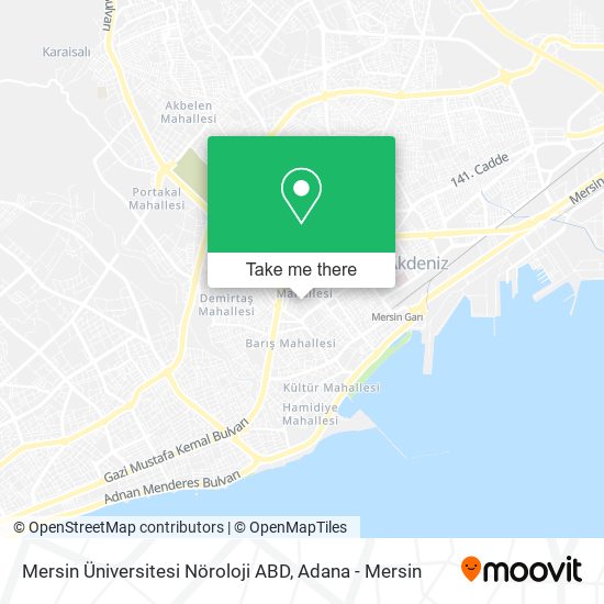 Mersin Üniversitesi Nöroloji ABD map
