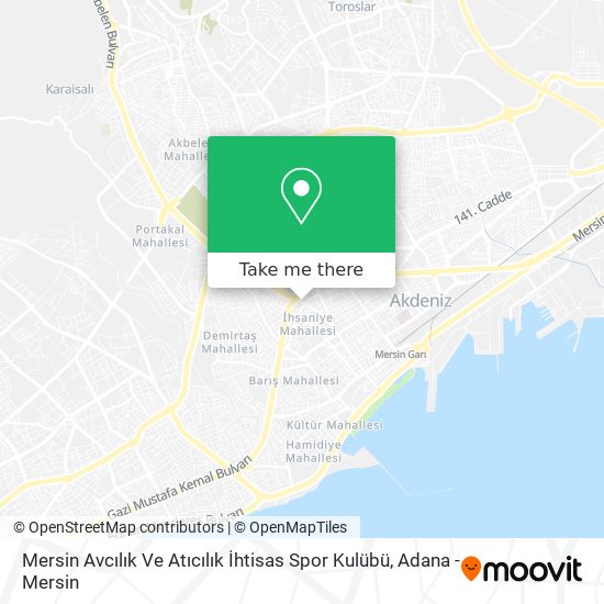 Mersin Avcılık Ve Atıcılık İhtisas Spor Kulübü map