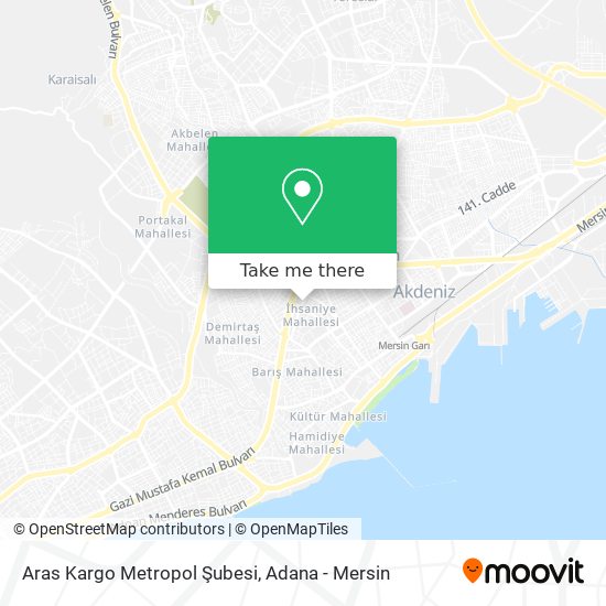 Aras Kargo Metropol Şubesi map