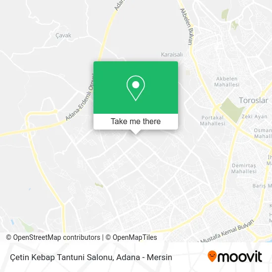 Çetin Kebap Tantuni Salonu map