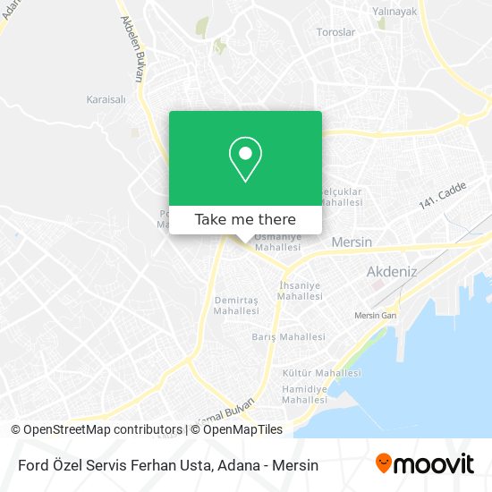 Ford Özel Servis Ferhan Usta map