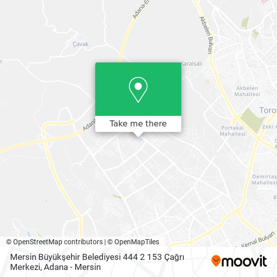 Mersin Büyükşehir Belediyesi 444 2 153 Çağrı Merkezi map