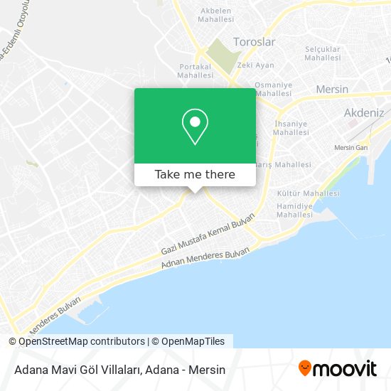 Adana Mavi Göl Villaları map