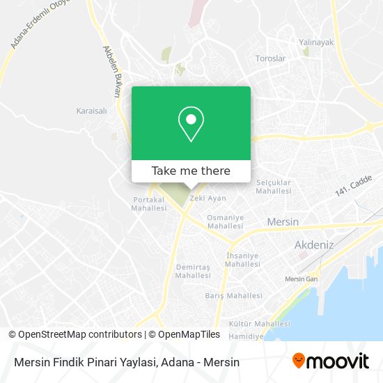 Mersin Findik Pinari Yaylasi map