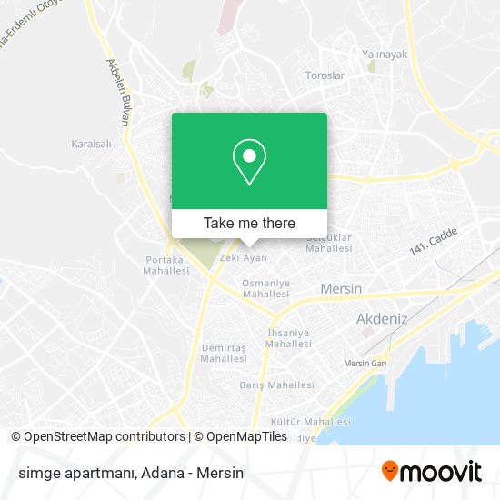 simge apartmanı map