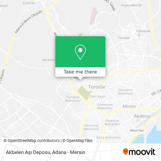 Akbelen Aşı Deposu map