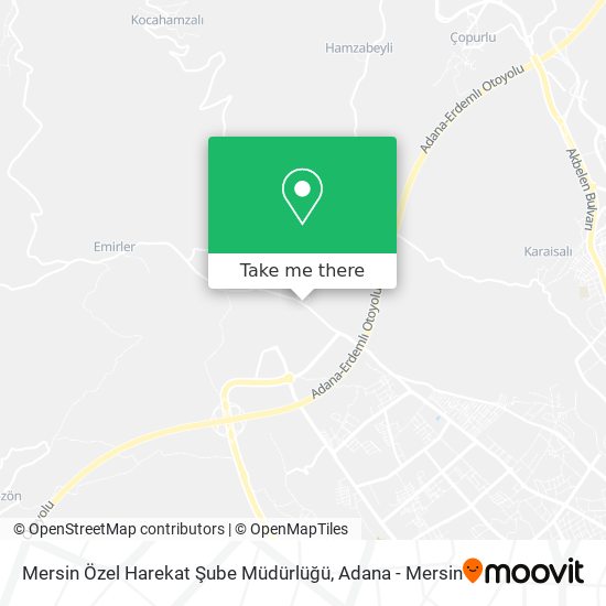 Mersin Özel Harekat Şube Müdürlüğü map