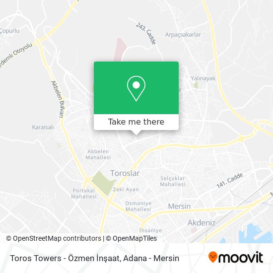 Toros Towers - Özmen İnşaat map