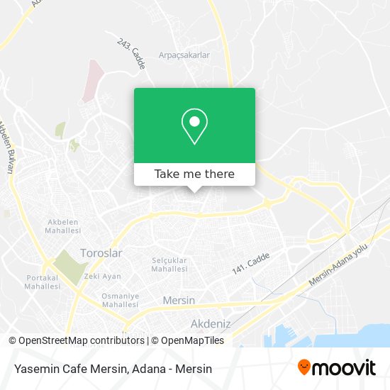 Yasemin Cafe Mersin map