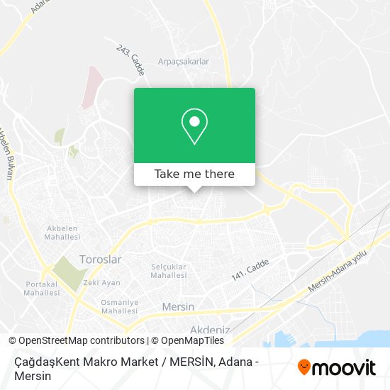 ÇağdaşKent Makro Market / MERSİN map