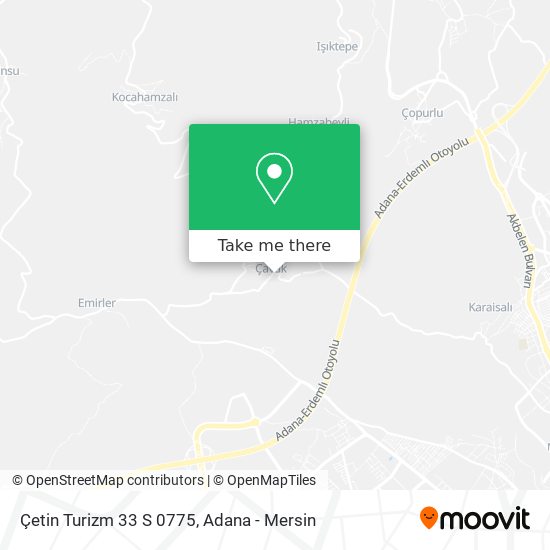 Çetin Turizm 33 S 0775 map
