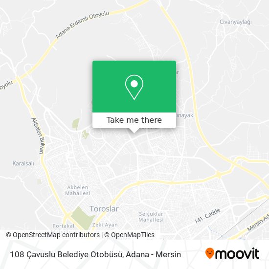 108 Çavuslu Belediye Otobüsü map