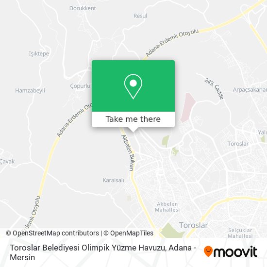 Toroslar Belediyesi Olimpik Yüzme Havuzu map