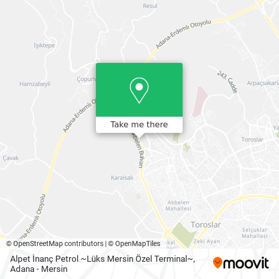 Alpet İnanç Petrol ~Lüks Mersin Özel Terminal~ map