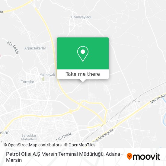 Petrol Ofisi A.Ş Mersin Terminal Müdürlüğü map