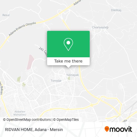 RIDVAN HOME map