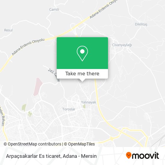 Arpaçsakarlar Es ticaret map