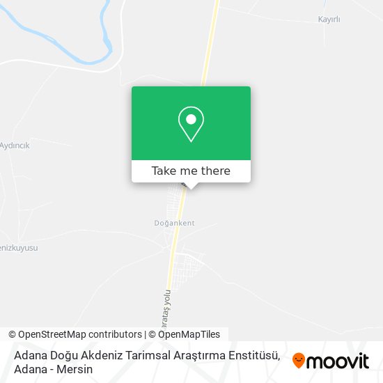 Adana Doğu Akdeniz Tarimsal Araştırma Enstitüsü map
