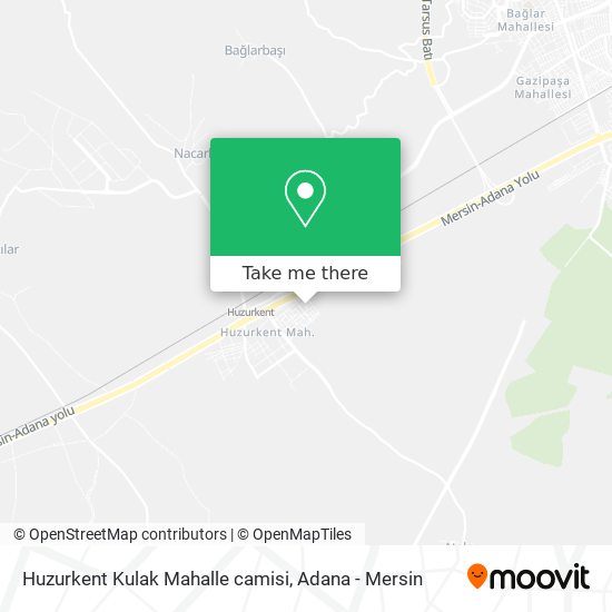 Huzurkent Kulak Mahalle camisi map