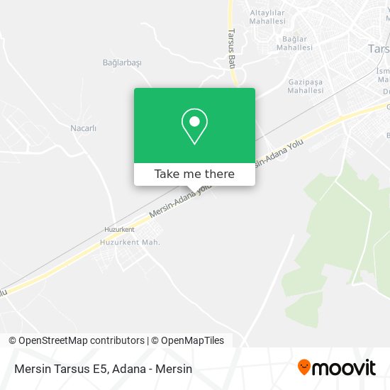 Mersin Tarsus E5 map