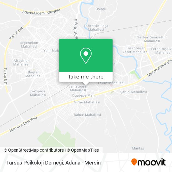 Tarsus Psikoloji Derneği map