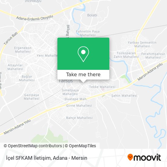 İçel SFKAM İletişim map