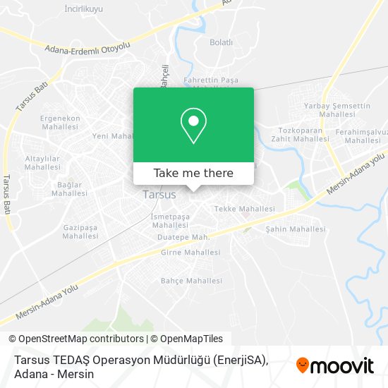 Tarsus TEDAŞ Operasyon Müdürlüğü (EnerjiSA) map