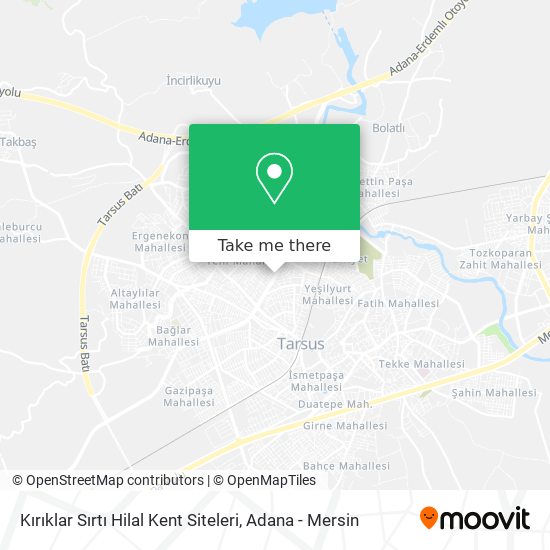 Kırıklar Sırtı Hilal Kent Siteleri map