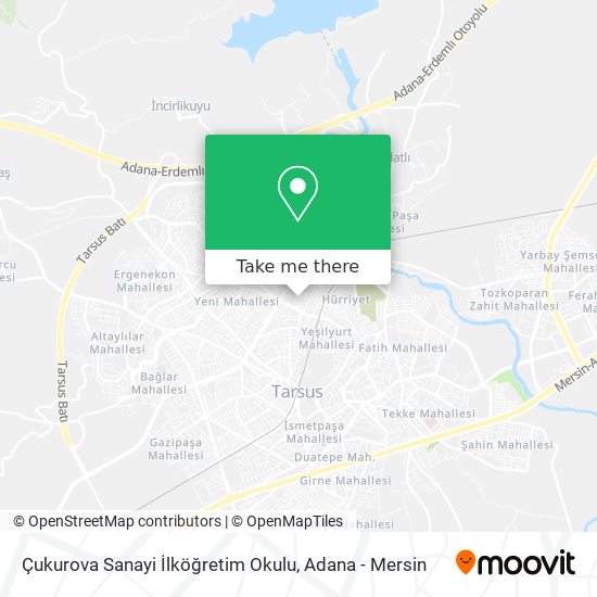 Çukurova Sanayi İlköğretim Okulu map