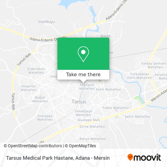 Tarsus Medical Park Hastane map