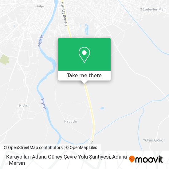 Karayolları Adana Güney Çevre Yolu Şantiyesi map