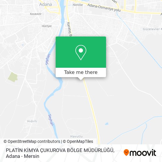 PLATİN KİMYA ÇUKUROVA BÖLGE MÜDÜRLÜĞÜ map