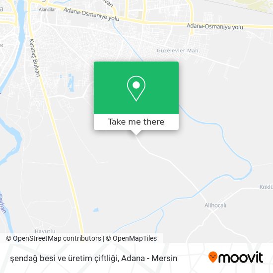 şendağ besi ve üretim çiftliği map