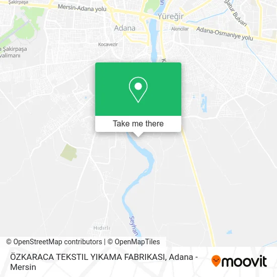 ÖZKARACA TEKSTIL YIKAMA FABRIKASI map
