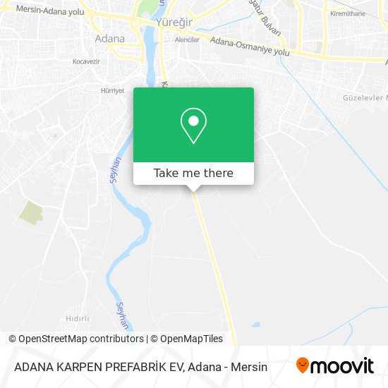 ADANA KARPEN PREFABRİK EV map