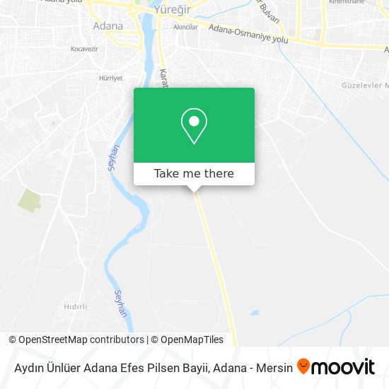 Aydın Ünlüer Adana Efes Pilsen Bayii map