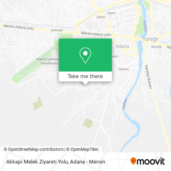 Akkapi Melek Ziyareti Yolu map