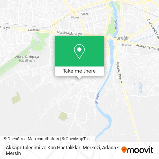Akkapı Talesimi ve Kan Hastalıkları Merkezi map