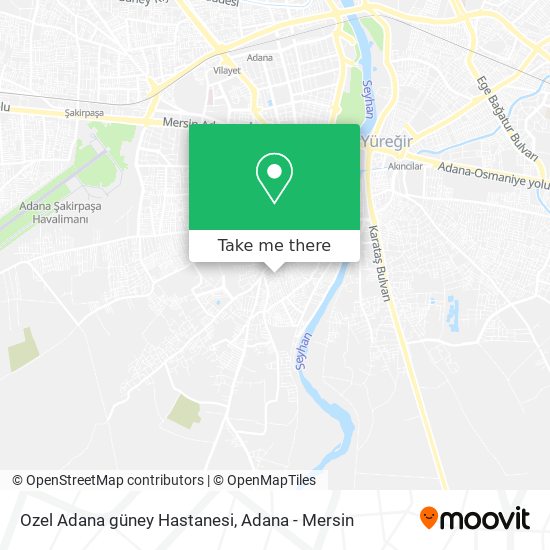 Ozel Adana güney Hastanesi map