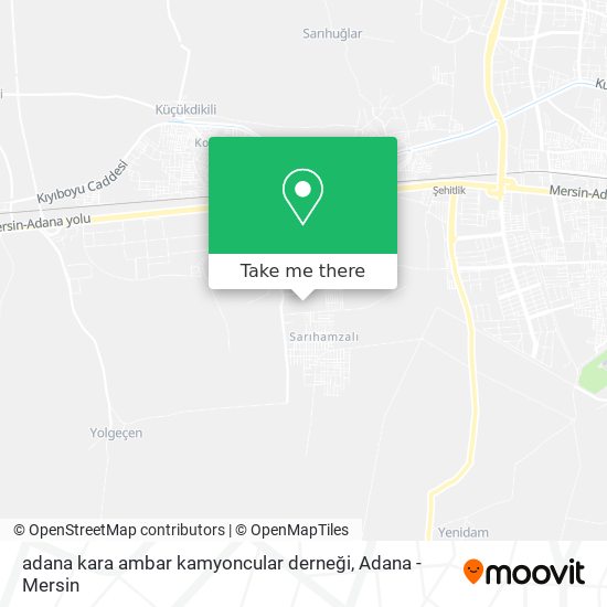 adana kara ambar kamyoncular derneği map